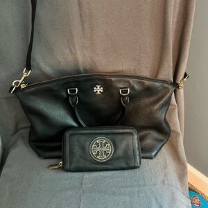 Tori Burch Leather Bag and Wallet bundle
